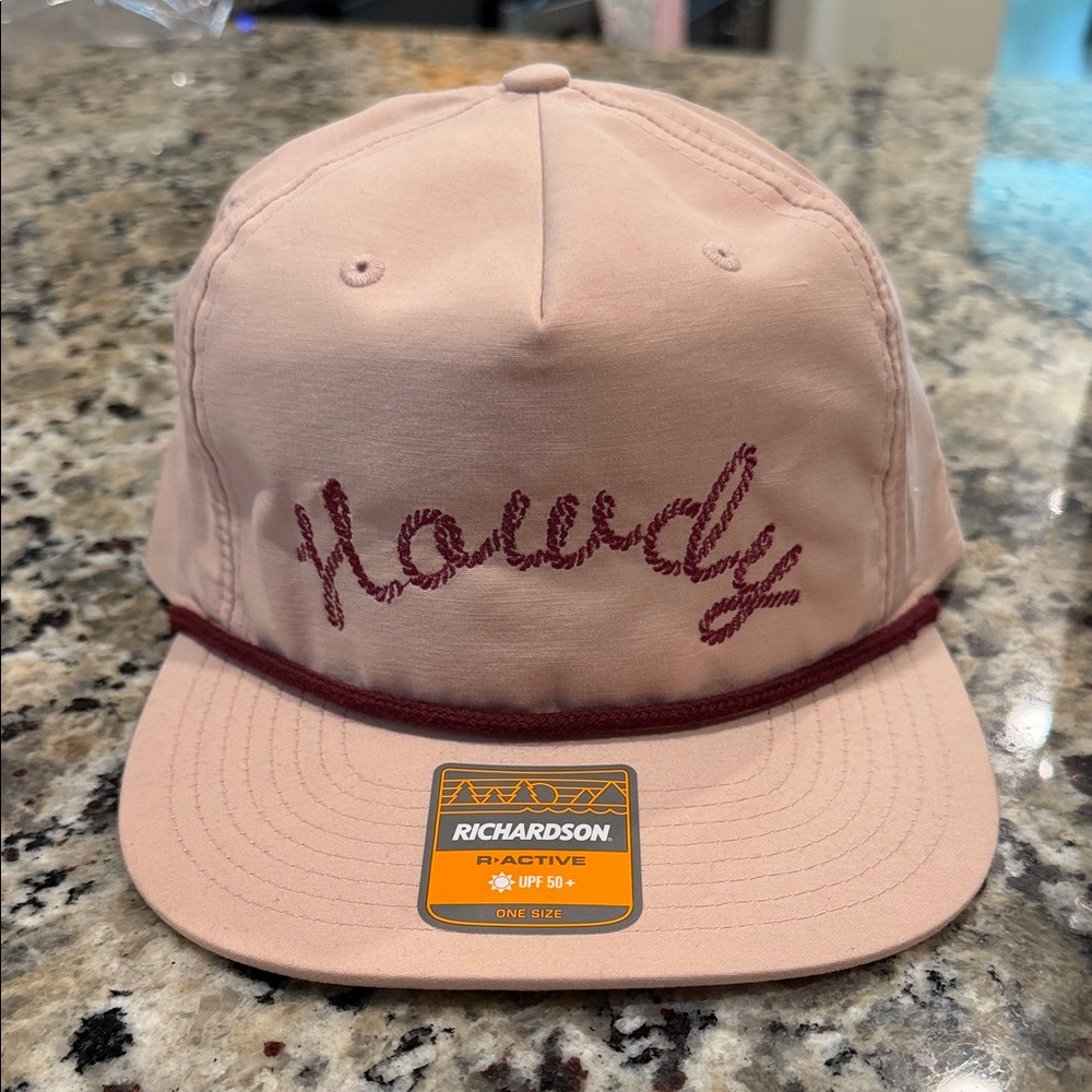 Richardson Pink 'Howdy' Rope-Accent Hat